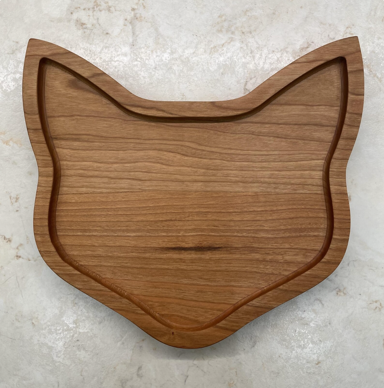 Wooden Cat Head Catch All Tray - Walnut, Cherry, Maple or Hickory