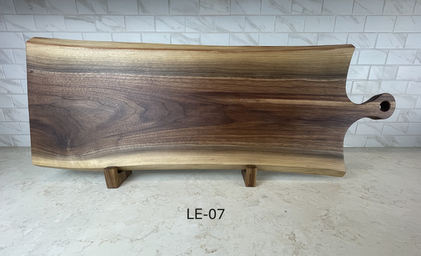 Live Edge Walnut Wooden Handle Charcuterie & Cheese Boards