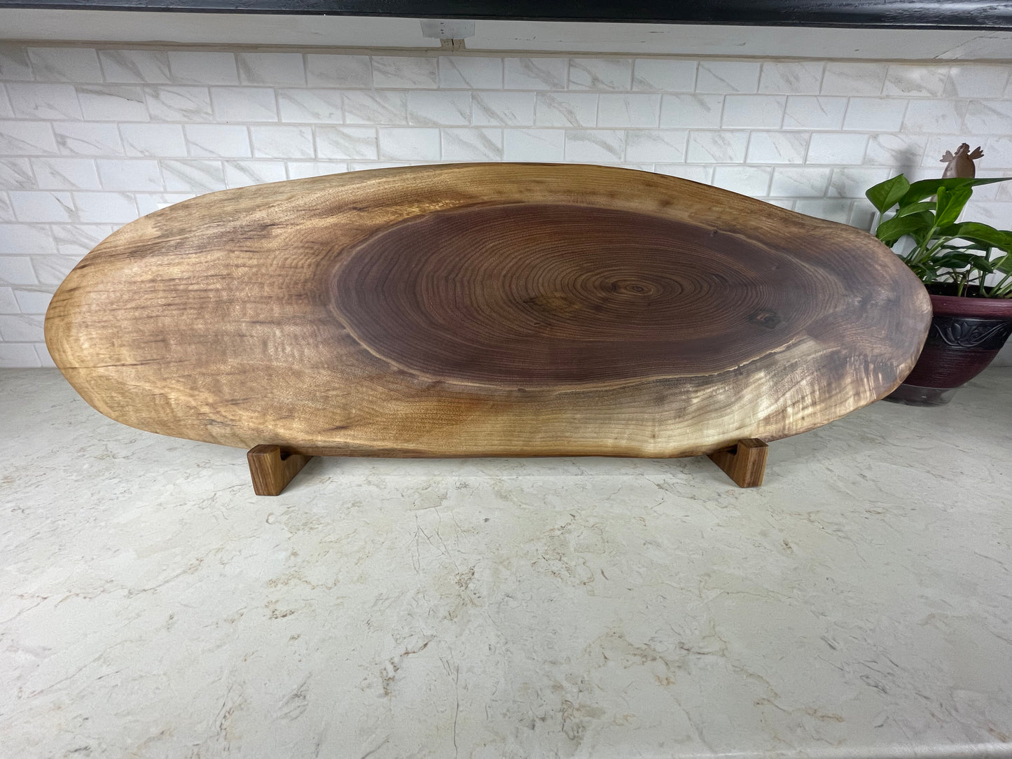 Live Edge Oval Walnut Charcuterie & Cheese Boards