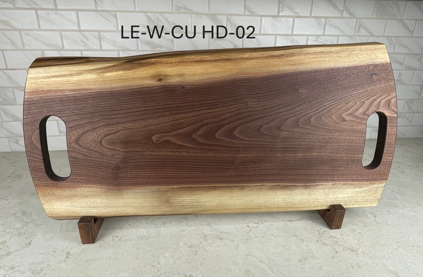 Live Edge Walnut Charcuterie Boards with Cut in Handles