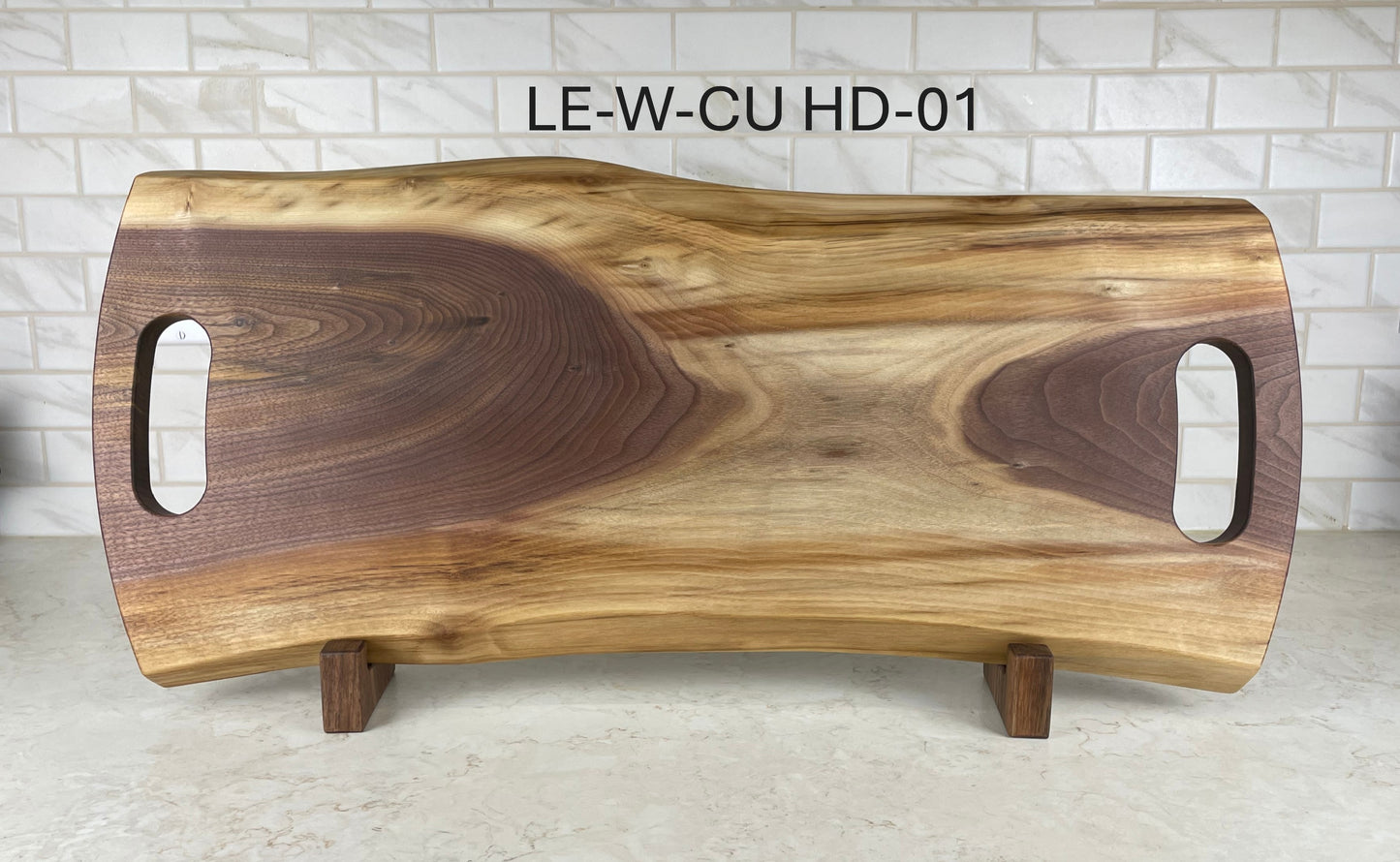 Live Edge Walnut Charcuterie Boards with Cut in Handles