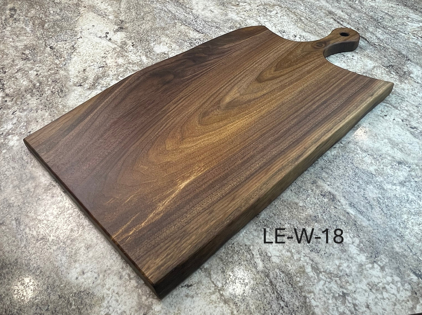 Live Edge Walnut Wooden Handle Charcuterie & Cheese Boards