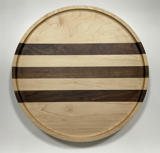 Solid Wood Lazy Susans with Accent strips