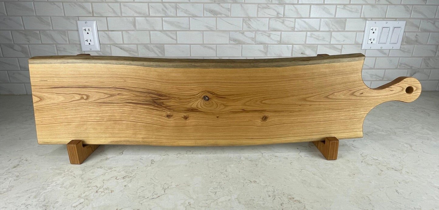 Live Edge Black Cherry Charcuterie Cheese Board