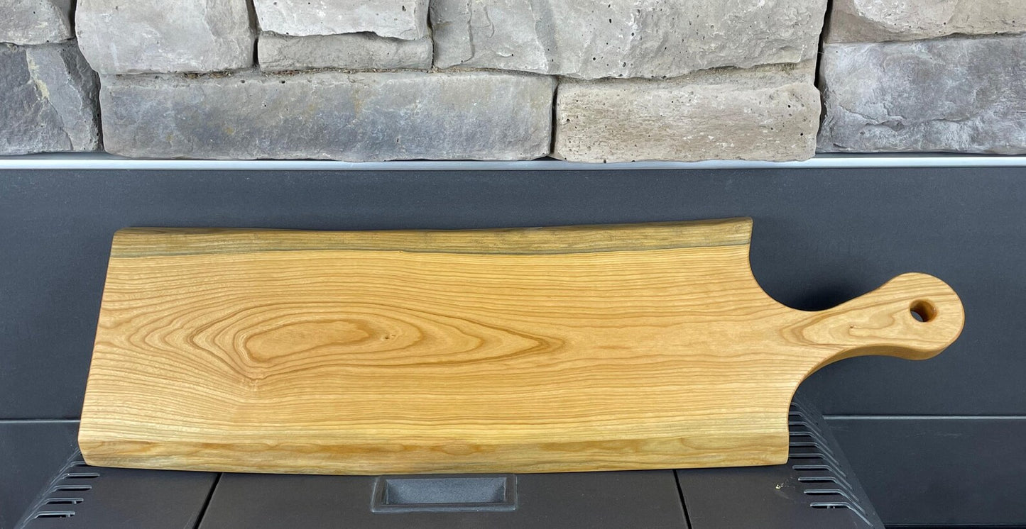 Live Edge Black Cherry Charcuterie Cheese Board