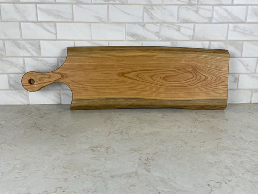 Live Edge Black Cherry Charcuterie Cheese Board