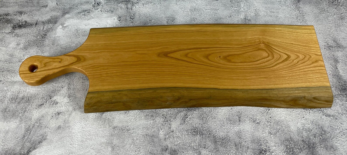 Live Edge Black Cherry Charcuterie Cheese Board