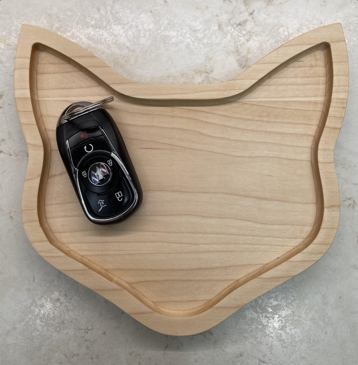 Wooden Cat Head Catch All Tray - Walnut, Cherry, Maple or Hickory