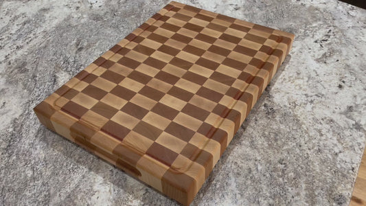 Checker Board End Grain Cutting Board