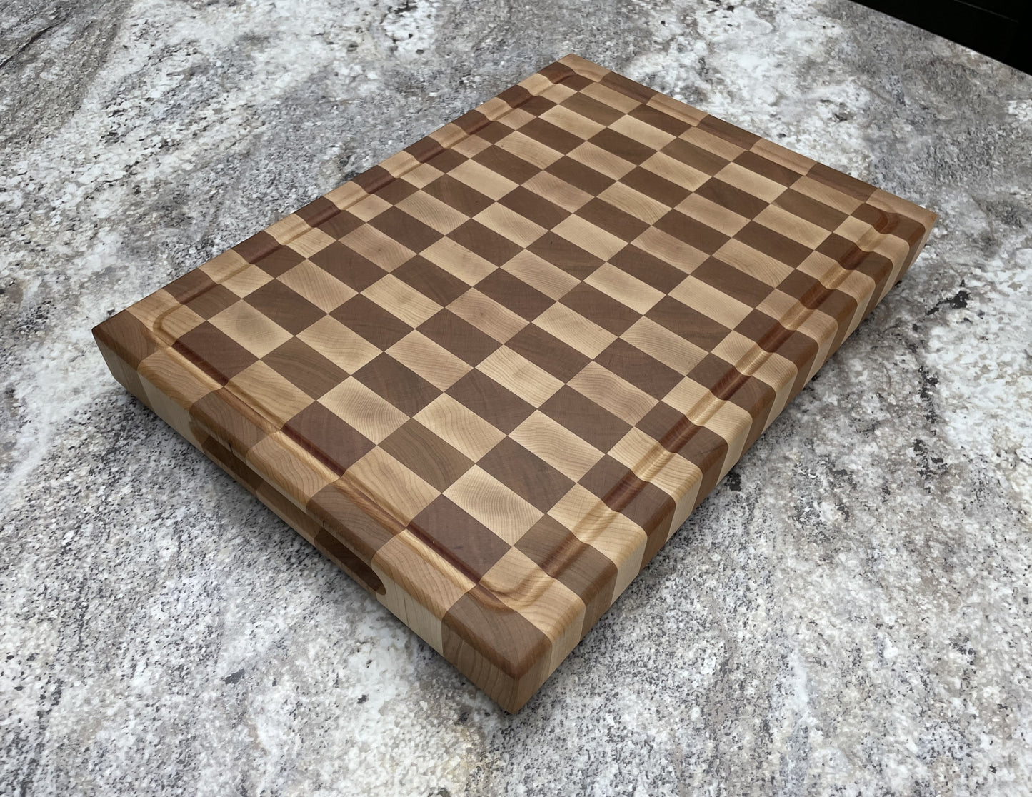 Checker Board End Grain Cutting Board