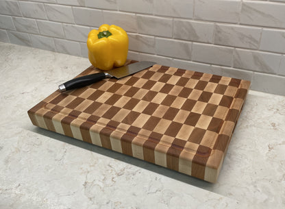 Checker Board End Grain Cutting Board