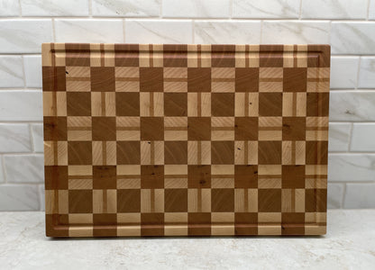 Square Checker Board End Grain Cutting Board