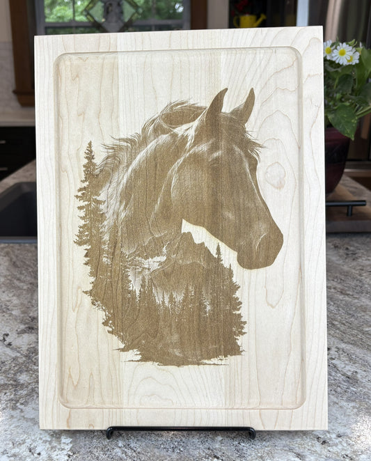 HORSE HEAD OVER MOUNTAIN