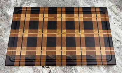 End Grain Plaid Cutting Board