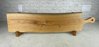 Live Edge Black Cherry Charcuterie Cheese Board
