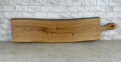 Live Edge Black Cherry Charcuterie Cheese Board