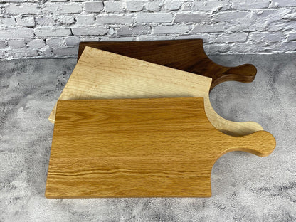 Solid Wood Cutting Board with Handle